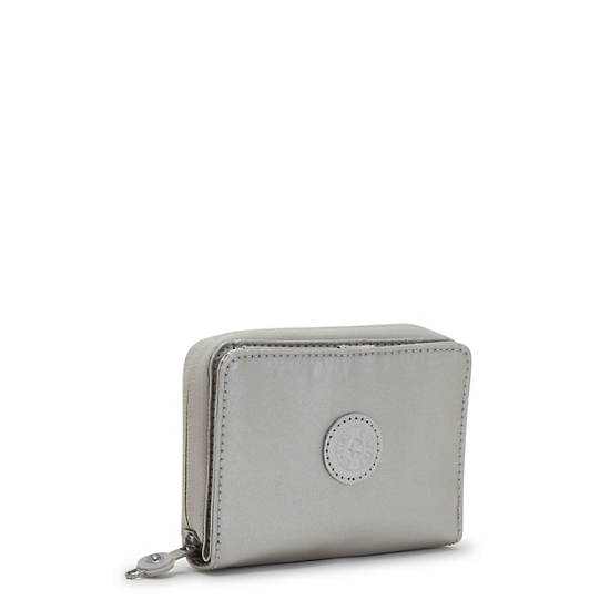 Portefeuilles Kipling Money Love Metallic Small Wallet Argent | FR 1008RV